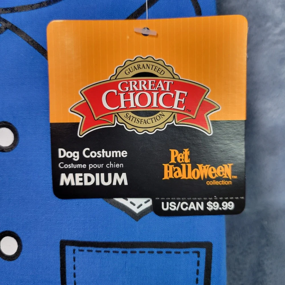Great Choice Dog Costume‎ Medium Officer Police Pet Halloween Blue